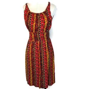 Lucky Brand Aztec Print Summer Dress Sleeveless